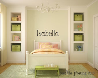 Girl Name Decal, Kids Wall Decal, Name Wall Decal, Monogram Name Decal, Nursery Wall Decal, Vinyl Lettering, Vinyl Wall Art