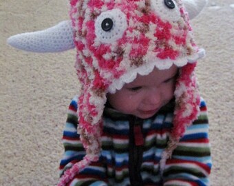 Crochet Furry Monster Hat