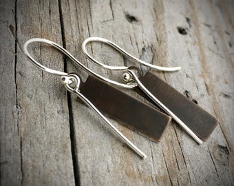 Sterling Silver Handmade Earrings By Joy Kruse Wild Prairie Silver 'Prairie Sticks'
