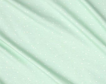 Mint and Cream Dot Fitted Crib Sheet, Mint and Off White Dot - Ready to Ship