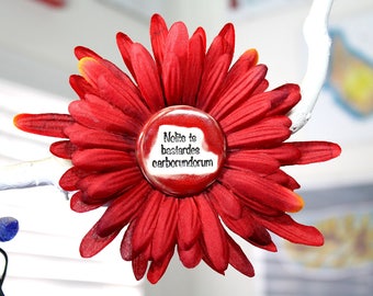 Handmaids Tale Flower Hair Clip in Red
