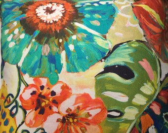 Flower pillow cover