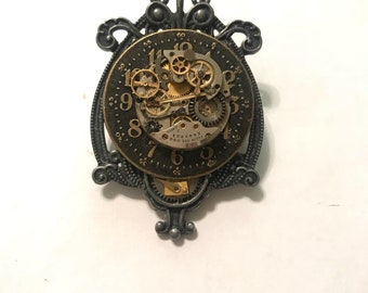Steampunk brooch