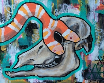 Morpheme ~ Original Multimedia Artwork on Canvas