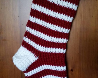 Candy Cane Christmas Stocking