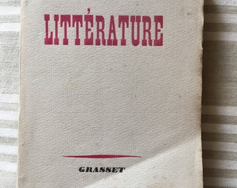 Vintage French soft cover Book Litterature