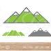 113 Instant Download Mountain template file vector silhouette dxf jpg png pdf svg card making scrapbooking paper cut silhouette laser cutter