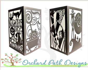The Nightmare Before Christmas themed paper lantern for Disney themed weddings, birthday, shower, party