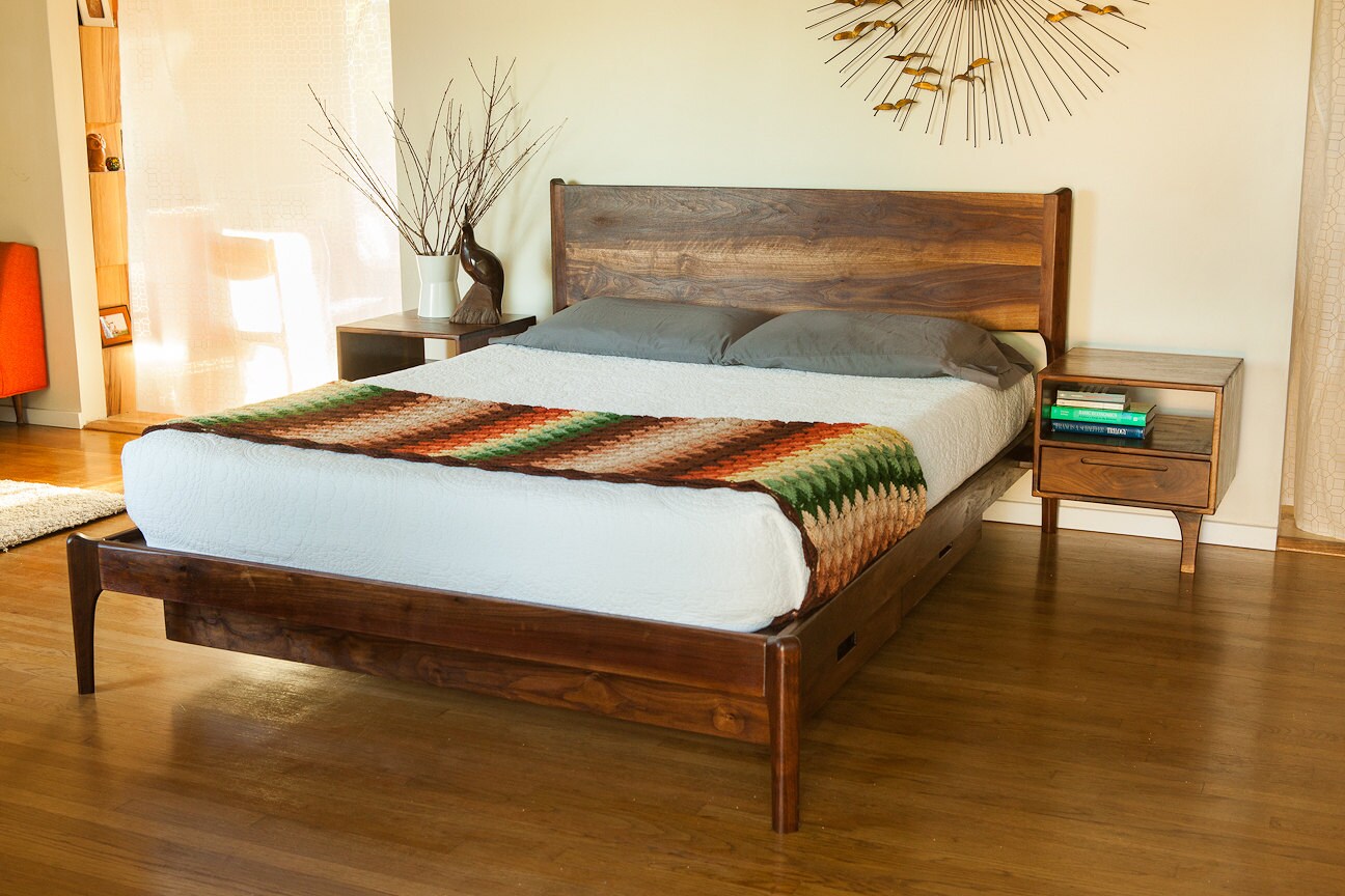 ðzoom. Classic Modern Bed With Storage And Attached Night Stands ðzoom. classic modern bed with storage and attached night stands