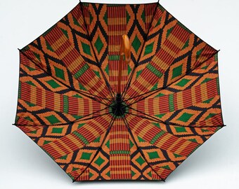 Umbrella – African cloth Design/African Print/Toghu GRAFFI/Kente KUMASI/Double Layer