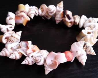 Pink Seashell Stretch Bracelet