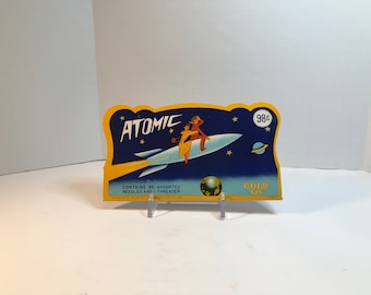 Atomic Sewing Needles Needle Book 1950s