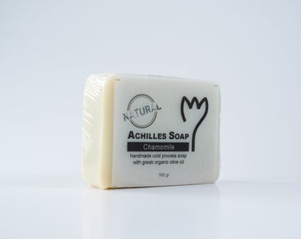 100% Greek Organic Olive Oil Soap - Chamomile Soap - Natural Soap - Handmade Cold Process Soap