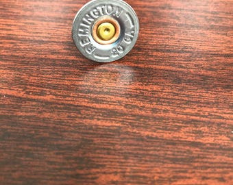 Shotgun Shell Cufflinks, Remington 20 Gauge Silver
