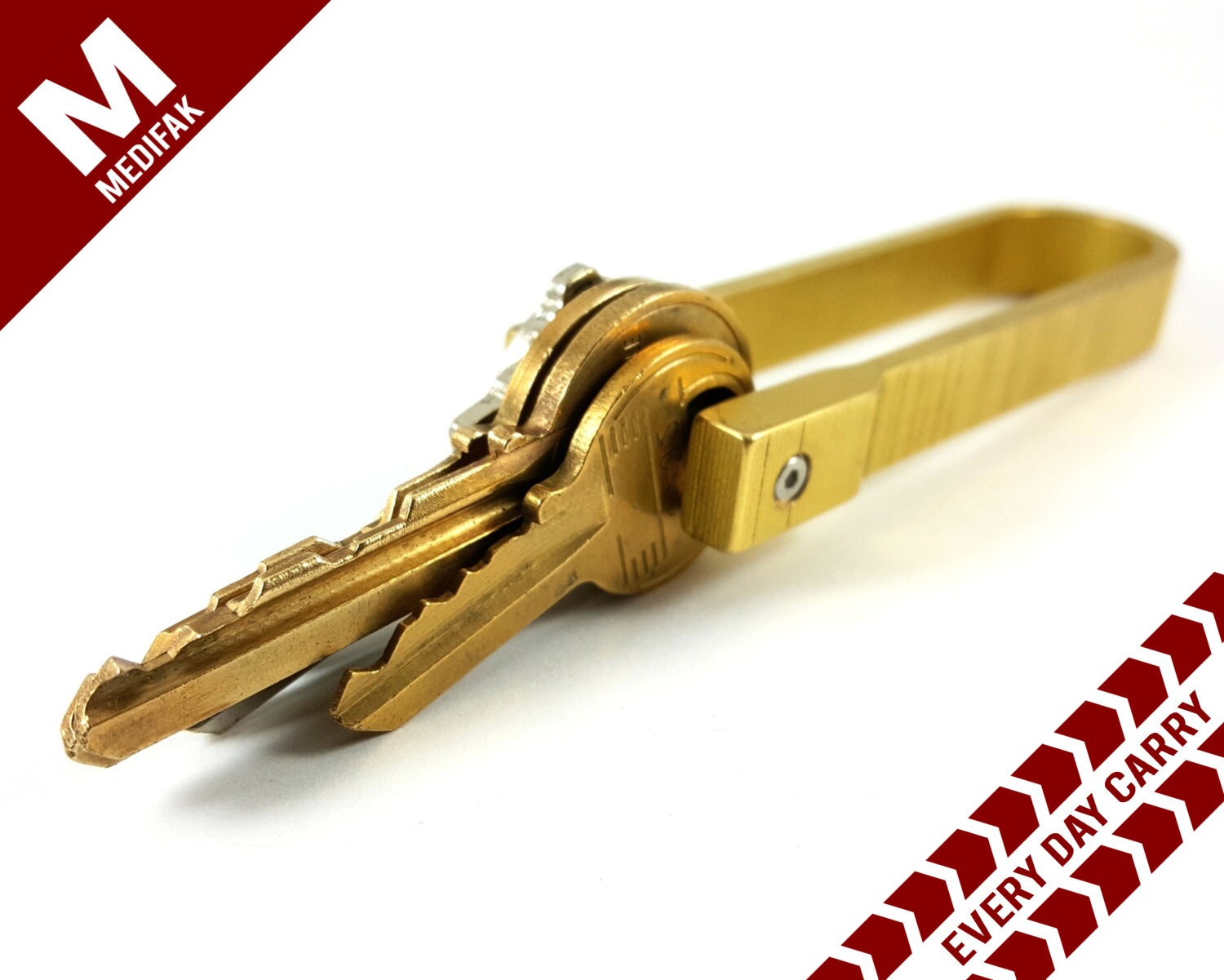 Brass Every Day Carry Key Shackle Brass Shackle EDC Gear Brass