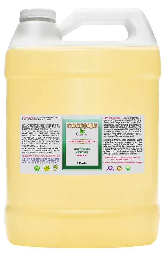 Pure Bitter Almond Oil 100 Pure Extra Virgin Cold Pressed