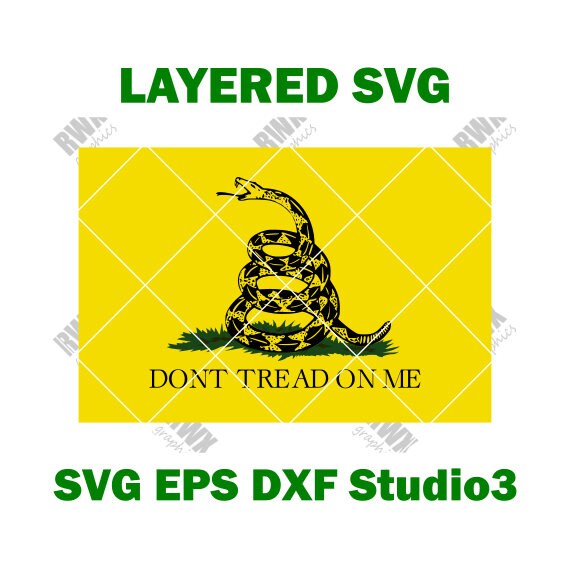Download Gadsden Flag Don't Tread On Me Cutting File in SVG