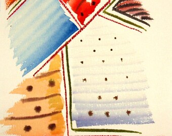 FREE SHIPPING Watercolor dreams number 25