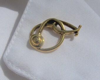 Gold Stethoscope Lapel Pin-CC517G- Nursing and Medical Pins