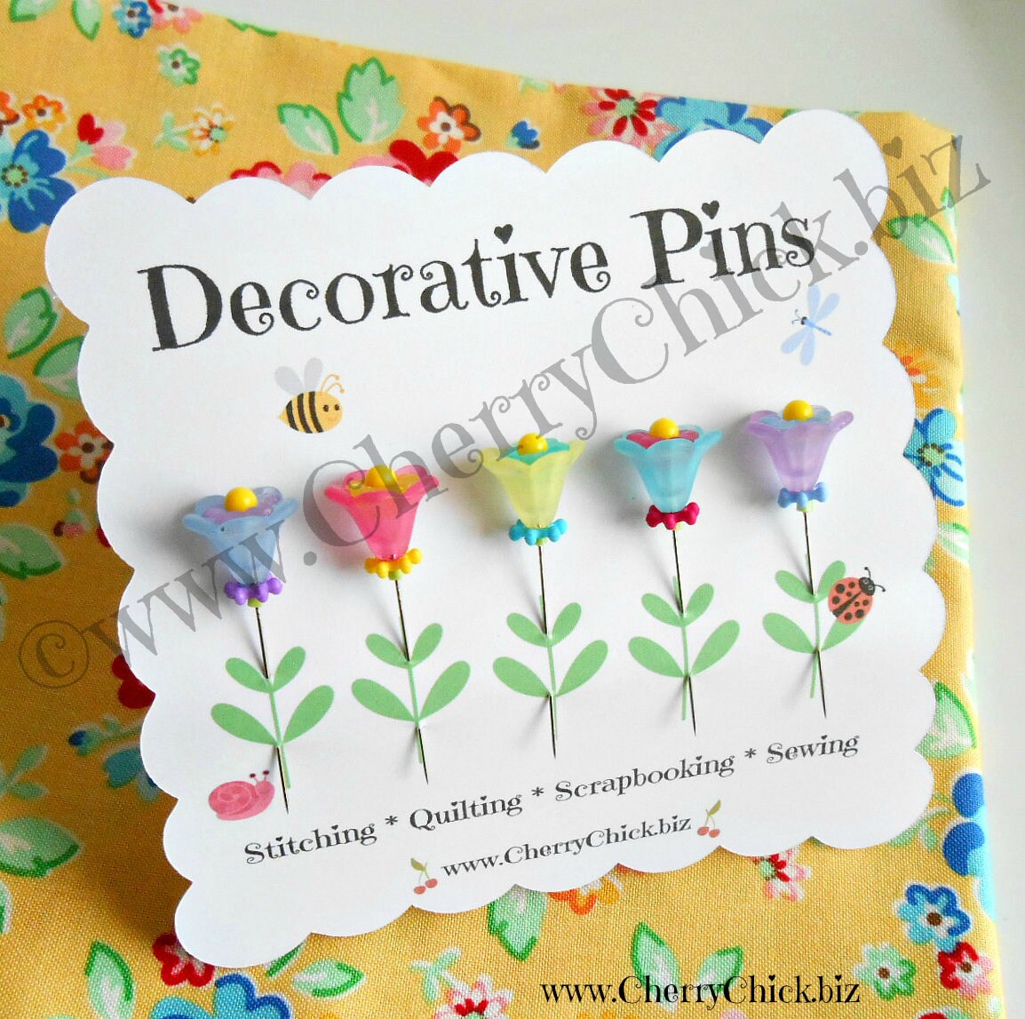 Flower Sewing Pins Decorative Sewing Pins Quilt Pins