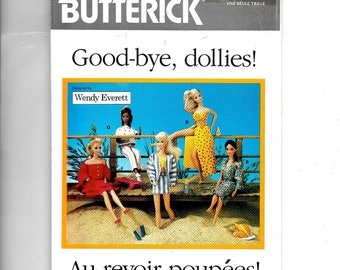 Butterick Fashion Doll Clothes Pattern 6495