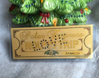 Polar Express 'LOVE' Hole Punched Round Trip Keepsake Ticket