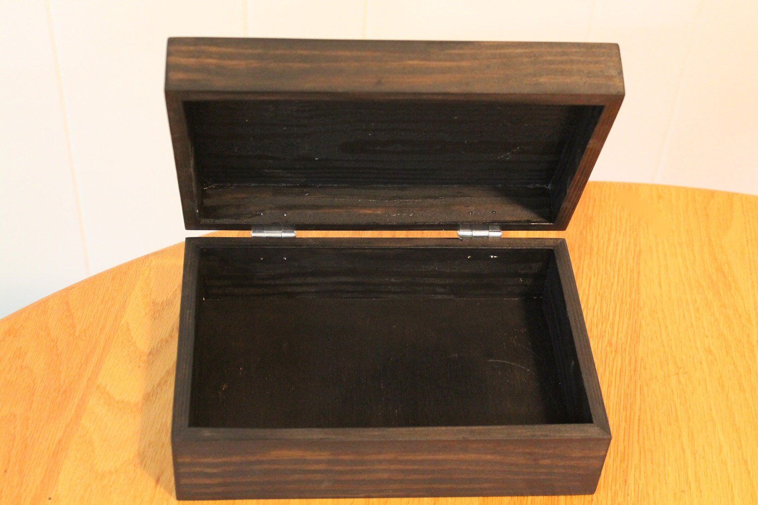 Keepsake Wooden Black Box Groomsman Gift Cigar Box Jewelry Box