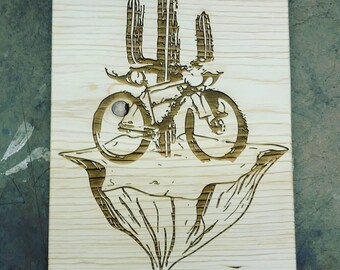 Bike art wall piece
