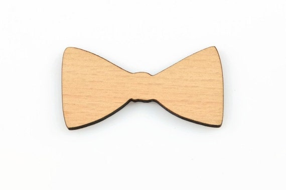 bowtie wood cutout bow tie laser cut natural wood cut out bow tie cut out