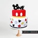 Mickey Mouse Cake Topper, First Birthday, One cake topper, Mickey Ears, Mickey Mouse, Personalized, Custom, Acrylic, Happy Birthday