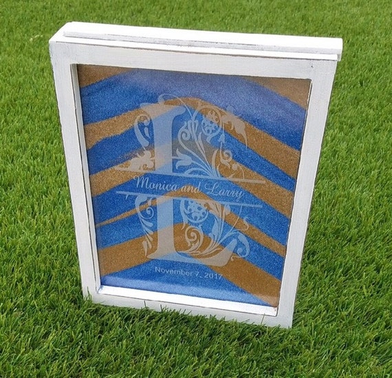 unity sand ceremony set distressed frames shadow box frame
