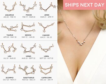 Constellation Necklace For Women Mom Gifts Zodiac Jewelry Valentine's Gift Personalized Gift Constellation Jewelry - ZCPN-M
