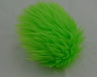 SALE Green Eyed Monster Faux Fur Pom Pom