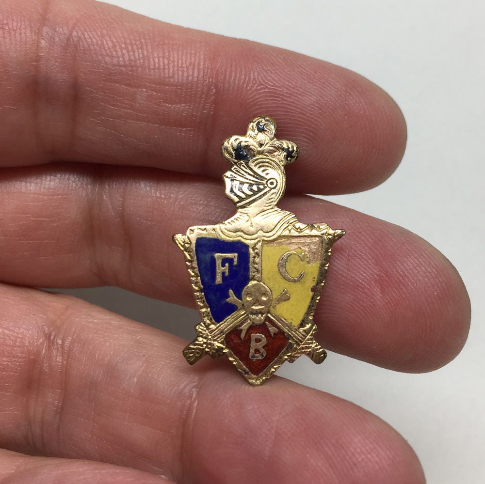 Vintage Collectible Knights Of Pythias Pin Enamel Over