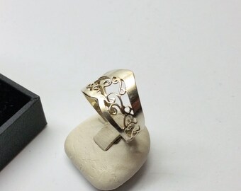 19 mm Ring Silver 925 nostalgic vintage silver Forge filigree SR903