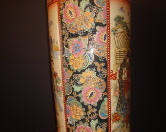 large chinese umbrella or walking sticks vase 24 inch