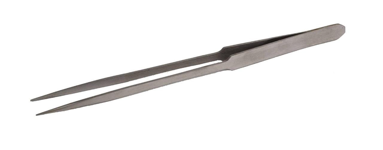 10 Long Nose Narrow Tweezers Straight Fine Point Tip
