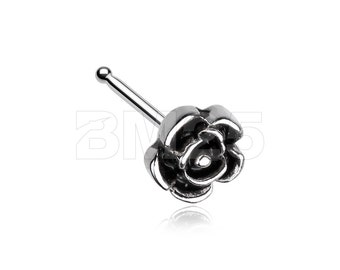 Vintage Rose Icon Nose Stud Ring