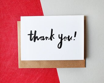 Thank you // greeting card