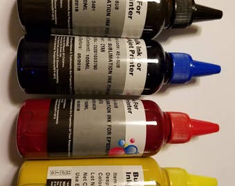 400ml Pigment sublimation Ink for Epson workforce wf 7610 7620 2630 2650 2660 2640 2520 2530 545 630 633 635 645 2540 3620 3640 7110 printer