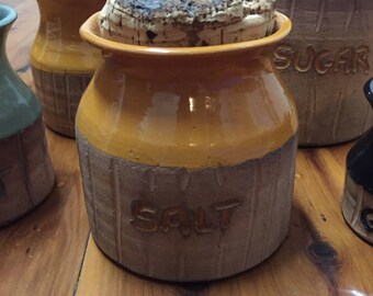 Kitchen Canisters - Set of 5 John Kemety cork lidded canisters
