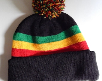 Knit rasta hat | Etsy