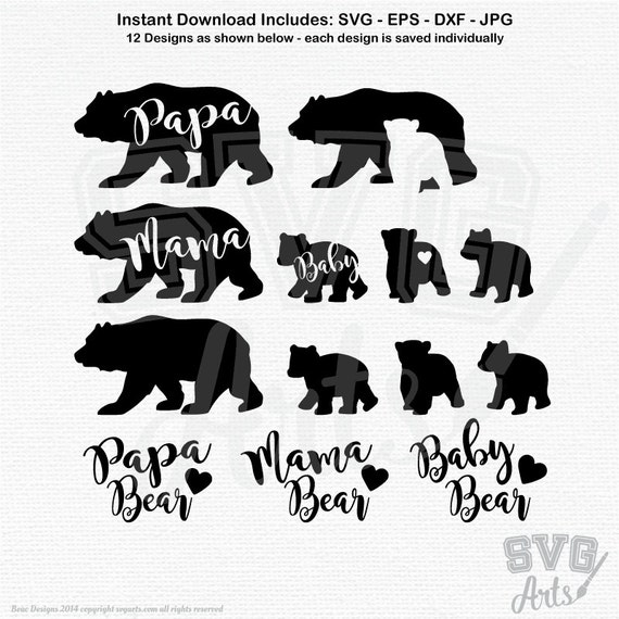 Free Free Mama Bear Text Svg 325 SVG PNG EPS DXF File