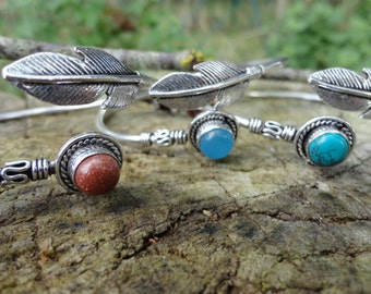 Feather bracelet Silver (only available sand stone)
