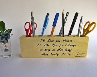 Desktop Pen Holder Etsy