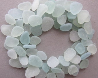 100 Sea Foam Beach Glass Wedding Decor Jewelry Supply Bulk Sea Glass Jewelry Making Sea Treasures Small Sea Gems