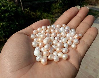 Natural Real Fresh Water Pearl Erose Genuine Pearl approx. 5mm to 12mm fit Marimo Aquarium Accessories Fish Tank Decor Jewelry Supplies