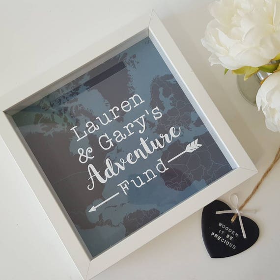 Personalised Money Box Frame Money Box Savings Adventure