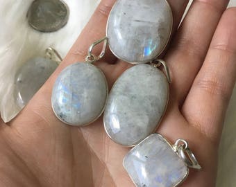 Rainbow Moonstone Pendant