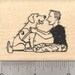 Military Dog Rubber Stamp, Therapy Labrador Retriever GH24506 Wood Mounted